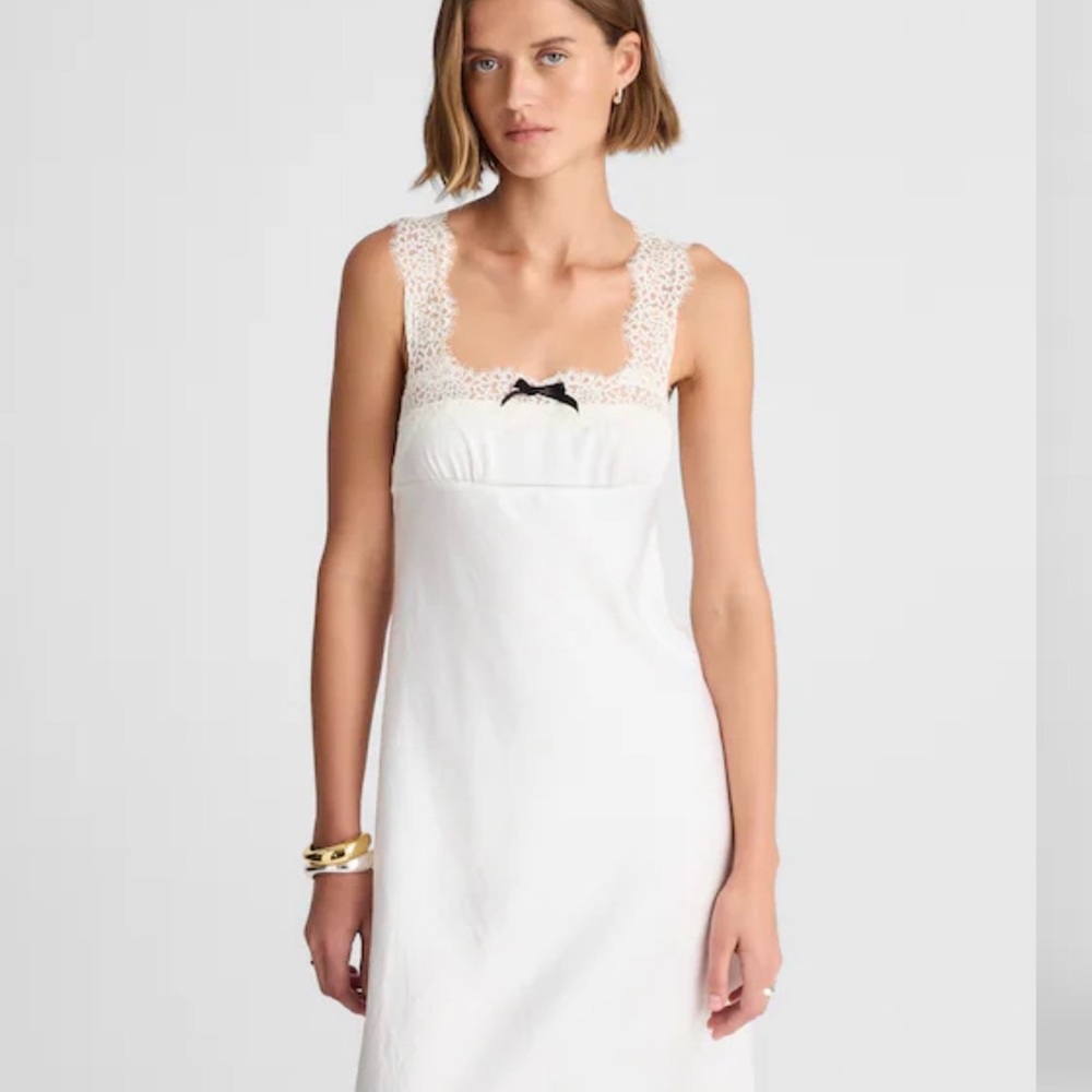 Alexa Chung for Madewell Courtney Satin Slip Dress